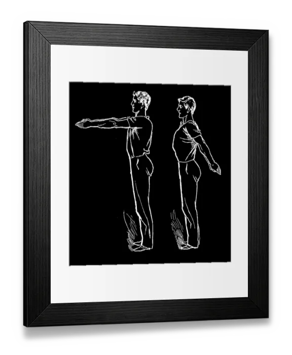 Framed Print : Old engraved illustration of Hygienic Gymnastics, healthy lifestyle - leg, body and arm exercises Framed Print : Old engraved illustration of Hygienic Gymnastics, healthy lifestyle - leg, body and arm exercises