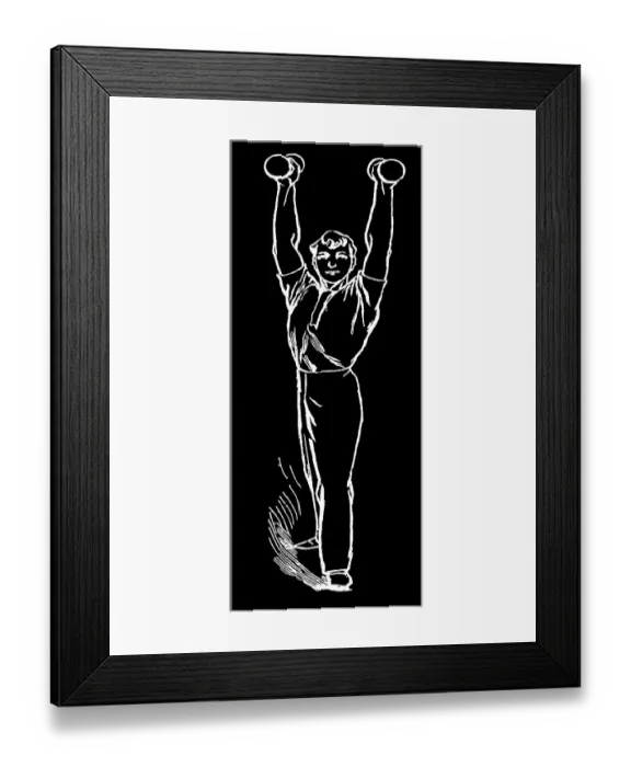 Framed Print : Old engraved illustration of Hygienic Gymnastics, healthy lifestyle - dumbbell exercises Framed Print : Old engraved illustration of Hygienic Gymnastics, healthy lifestyle - dumbbell exercises
