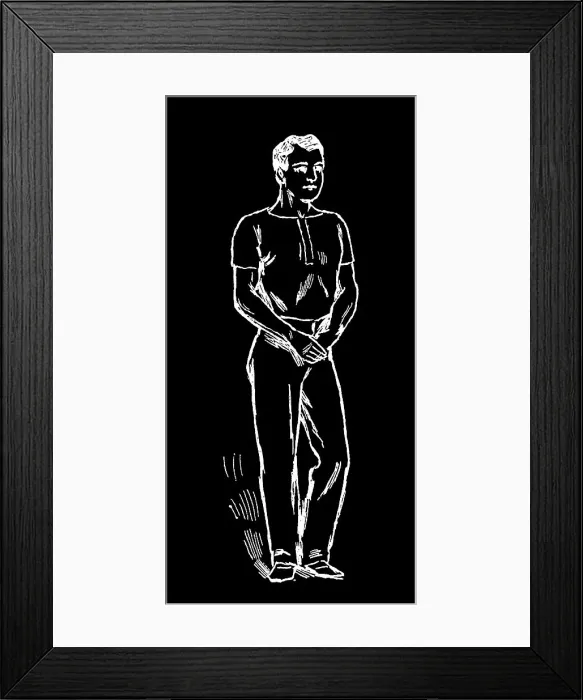 Framed Print : Old engraved illustration of Hygienic Gymnastics, healthy lifestyle - leg, body and arm exercises