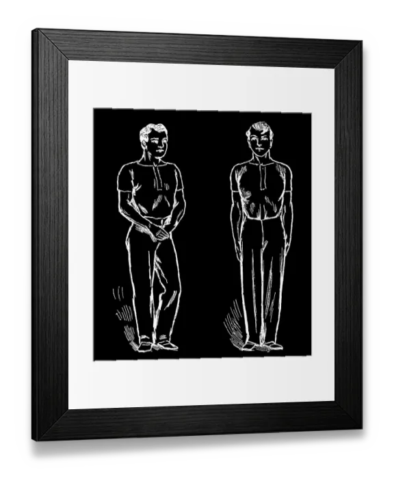 Framed Print : Old engraved illustration of Hygienic Gymnastics, healthy lifestyle - leg, body and arm exercises Framed Print : Old engraved illustration of Hygienic Gymnastics, healthy lifestyle - leg, body and arm exercises