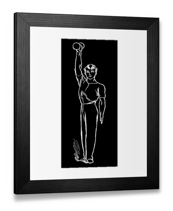 Framed Print : Old engraved illustration of Hygienic Gymnastics, healthy lifestyle - dumbbell exercises Framed Print : Old engraved illustration of Hygienic Gymnastics, healthy lifestyle - dumbbell exercises