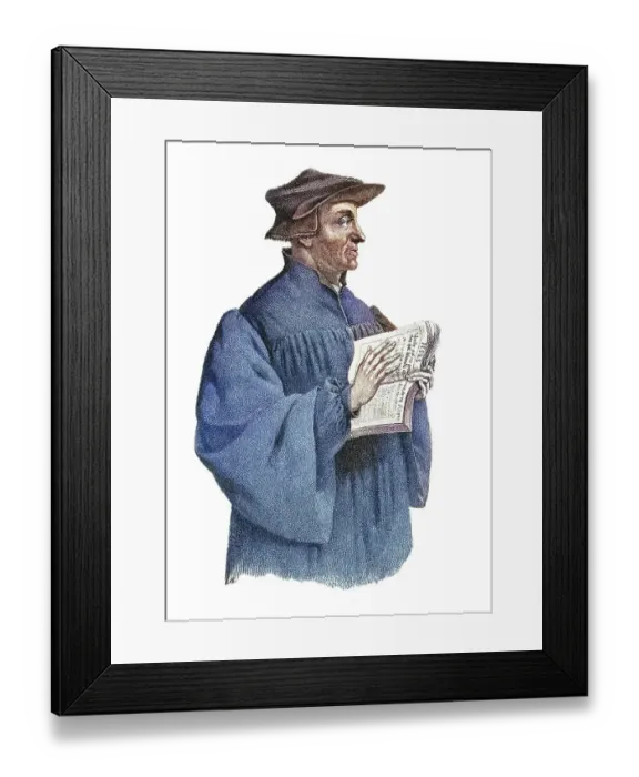 Framed Print : Portrait of Huldrych Zwingli or Ulrich Zwingli (1 January 1484 - 11 October 1531) leader of the Reformation in Switzerland Framed Print : Portrait of Huldrych Zwingli or Ulrich Zwingli (1 January 1484 - 11 October 1531) leader of the Reformation in Switzerland