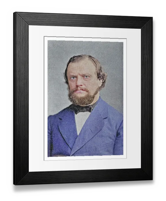 Framed Print : Portrait of Paul Ludwig Adalbert Falk (1827-1900) German politician Framed Print : Portrait of Paul Ludwig Adalbert Falk (1827-1900) German politician