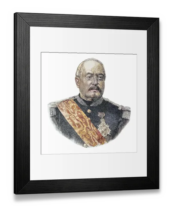 Framed Print : Portrait of Francois Achille Bazaine (1811-1888) officer of the French army Framed Print : Portrait of Francois Achille Bazaine (1811-1888) officer of the French army