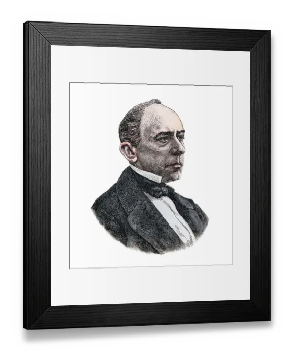 Framed Print : Portrait of Martin Friedrich Rudolf von Delbruck (1817-1903) Prussian statesman at the time of Otto von Bismarck Framed Print : Portrait of Martin Friedrich Rudolf von Delbruck (1817-1903) Prussian statesman at the time of Otto von Bismarck
