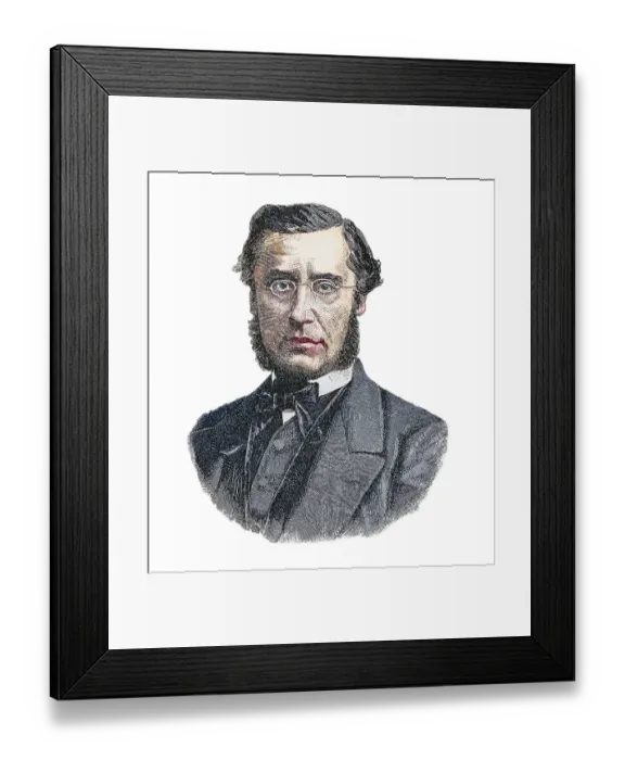 Framed Print : Portrait of Olivier Emile Ollivier (1825-1913) French statesman Framed Print : Portrait of Olivier Emile Ollivier (1825-1913) French statesman