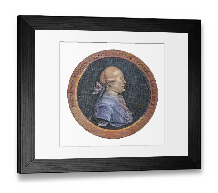 Framed Print : Portrait of Franz Moritz Graf von Lacy (1725-1801) Baltic German-born Austrian military leader, served during the reign of Maria Theresa and was a close friend to Joseph II, Holy Roman Emperor