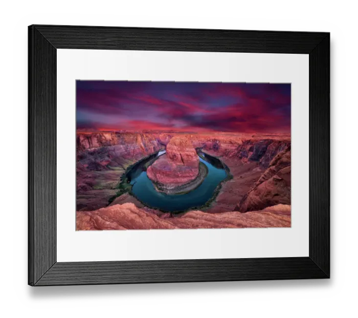 Framed Print : Dramatic Sunrise at Horseshoe Bend Framed Print : Dramatic Sunrise at Horseshoe Bend