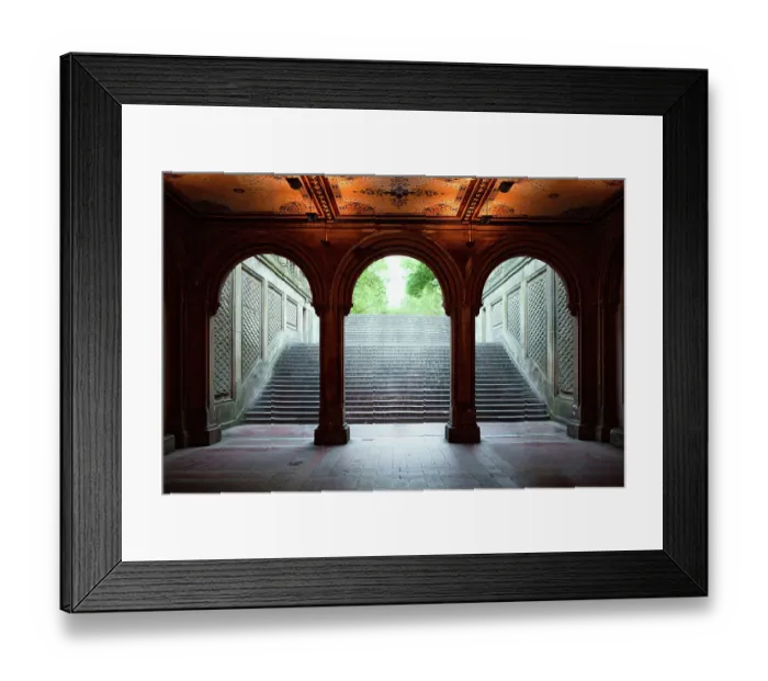 Framed Print : Bethesda Arcade in Central Park New York Framed Print : Bethesda Arcade in Central Park New York
