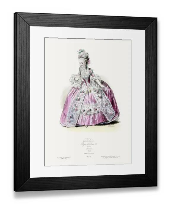 Framed Print : 18th Century Fashion - Duchess