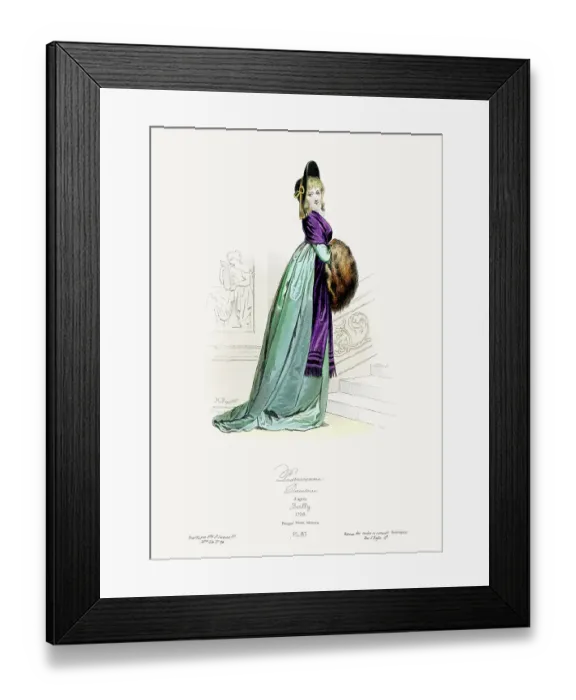 Framed Print : Paris Fashion of the late 18th Century Framed Print : Paris Fashion of the late 18th Century