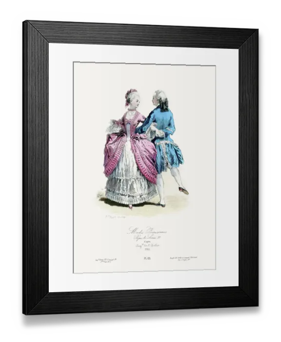 Framed Print : 18th Century Fashion - Paris Framed Print : 18th Century Fashion - Paris