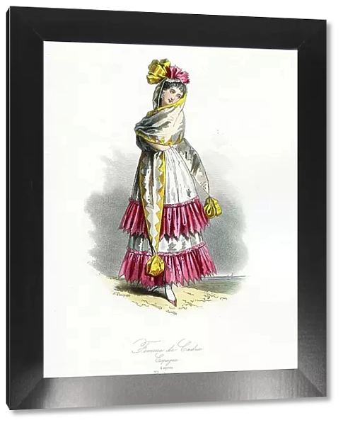 Woman of Cadiz Traditional Costume