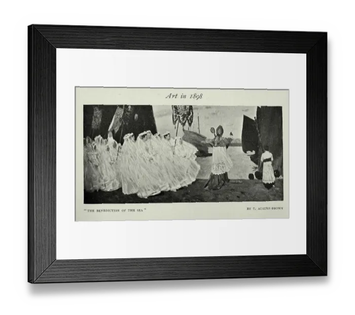 Framed Print : the Benediction of the Sea by Thomas Austen Brown, 1890s, Victorian Art Framed Print : the Benediction of the Sea by Thomas Austen Brown, 1890s, Victorian Art