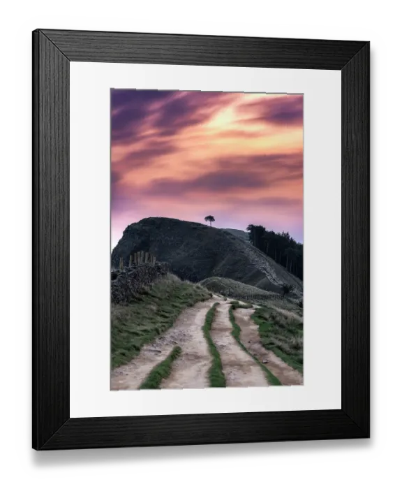 Framed Print : Great Ridge September sunrise, Castleton, Derbyshire Peak District. UK
