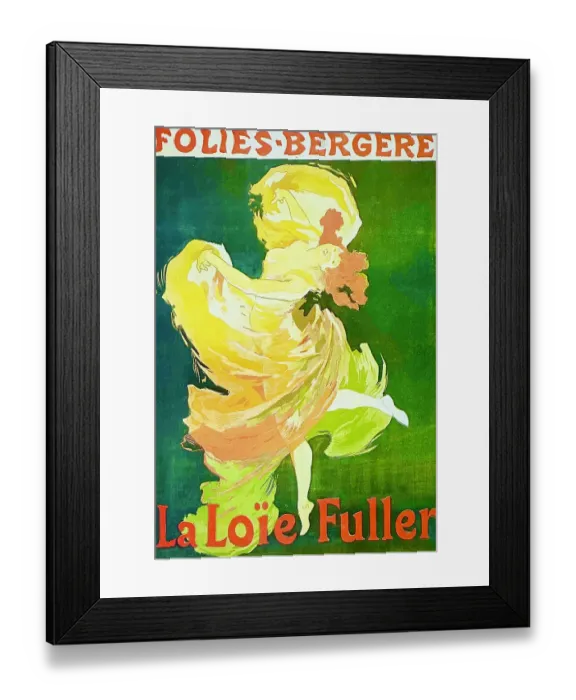 Framed Print : Folies Bergere poster Paris, La Loie Fuller Framed Print : Folies Bergere poster Paris, La Loie Fuller