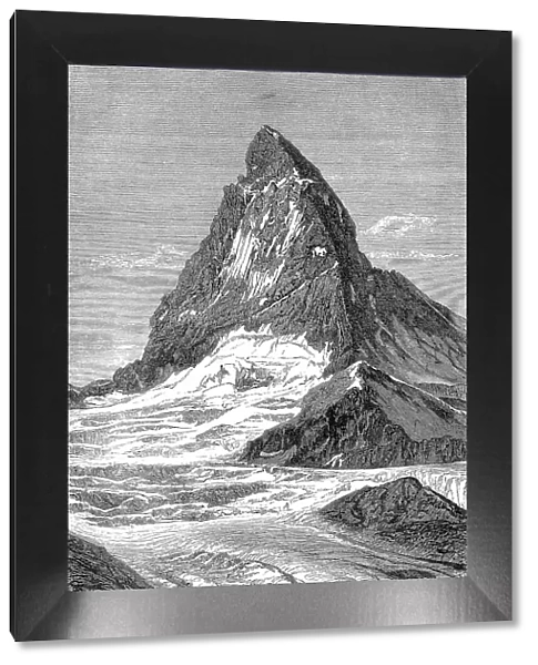 Matterhorn or Monte Cervino with glacier