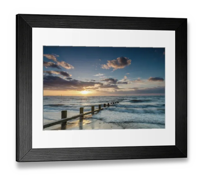 Framed Print : Rhyl Sunset, Denbighshire, Wales Framed Print : Rhyl Sunset, Denbighshire, Wales