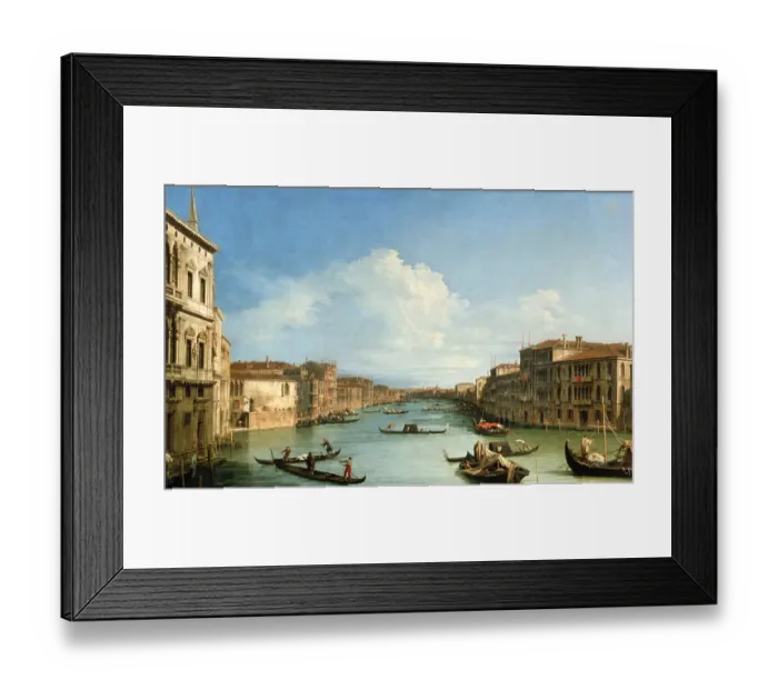 Framed Print : The Grand Canal from Palazzo Balbi
