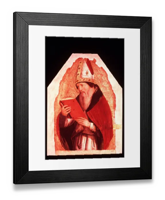 Framed Print : Portrait of St. Augustine c. 1472 Framed Print : Portrait of St. Augustine c. 1472