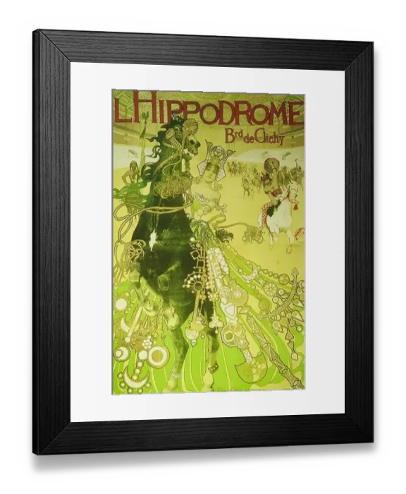 Framed Print : Paris, L'Hippodrome poster Framed Print : Paris, L'Hippodrome poster
