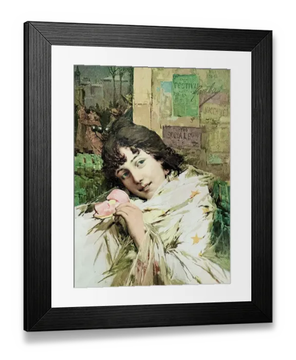 Framed Print : Unmasked, woman in carnival took off the mask Framed Print : Unmasked, woman in carnival took off the mask