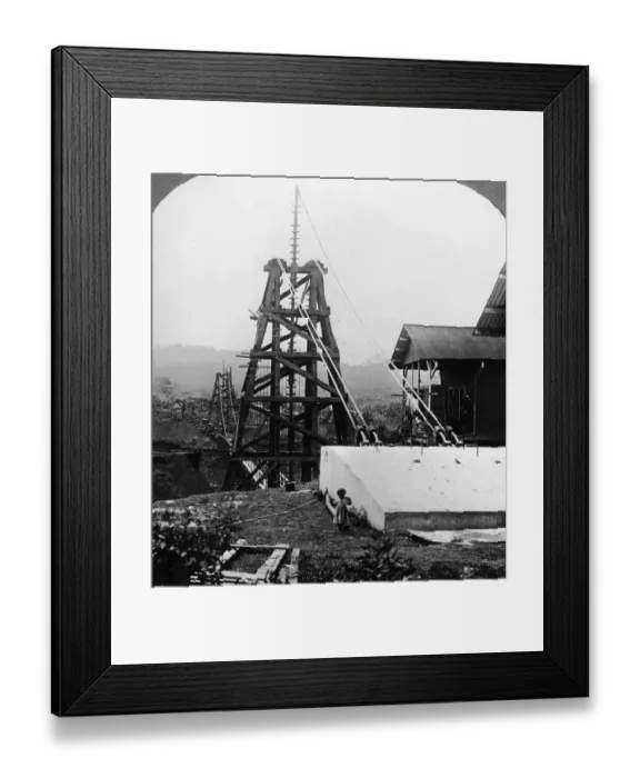 Framed Print : Canal Construction Framed Print : Canal Construction
