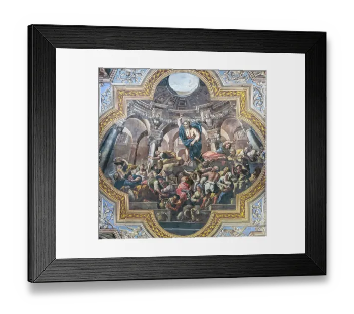 Framed Print : Jesus expelling merchants from the Temple, Duomo di Ostuni, Ostuni, Brindisi, Apulia (Puglia), Italy Framed Print : Jesus expelling merchants from the Temple, Duomo di Ostuni, Ostuni, Brindisi, Apulia (Puglia), Italy