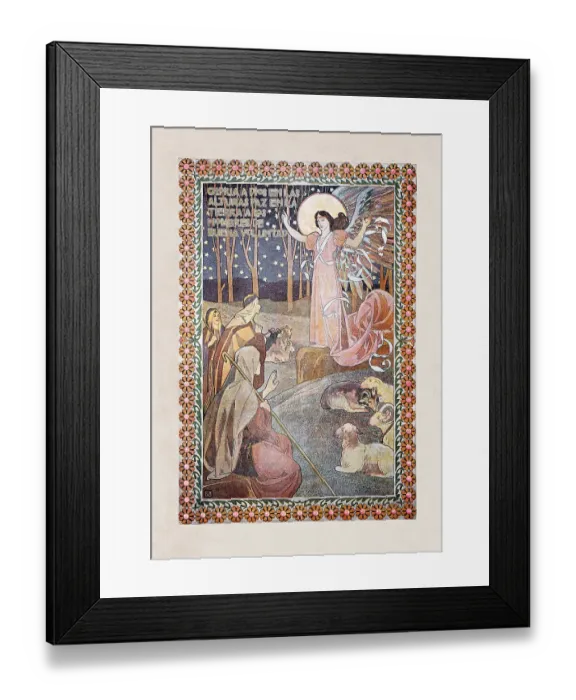Framed Print : Religious painting angel speaking to apostles Framed Print : Religious painting angel speaking to apostles