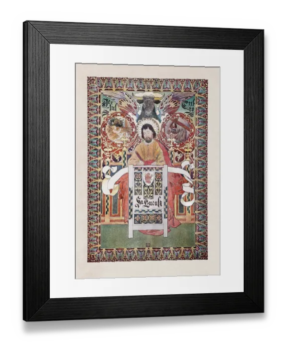Framed Print : Religious painting Luke the Evangelist Framed Print : Religious painting Luke the Evangelist