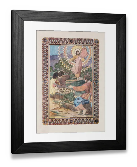 Framed Print : Religious painting resurrection of Jesus Framed Print : Religious painting resurrection of Jesus