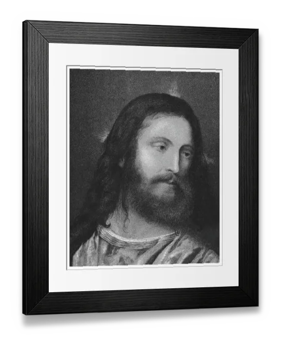 Framed Print : Old engraved illustration of the Lord Jesus Christ Framed Print : Old engraved illustration of the Lord Jesus Christ