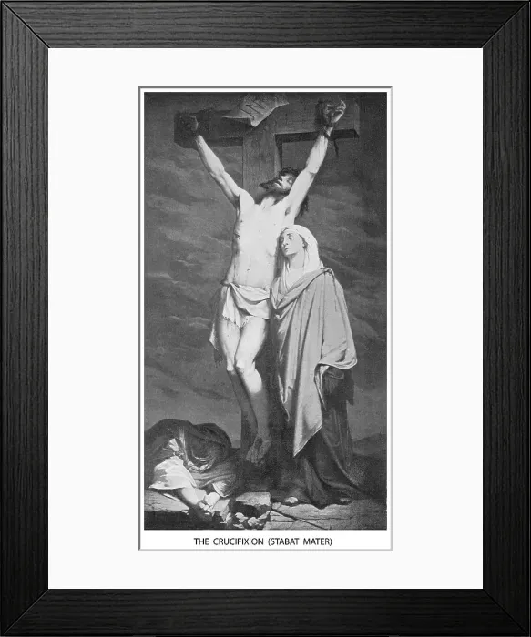 Framed Print : Old engraved illustration of the Lord Jesus Christ on the Cross, The crucified Jesus Framed Print : Old engraved illustration of the Lord Jesus Christ on the Cross, The crucified Jesus