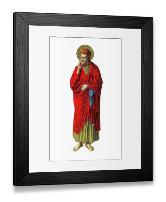 Framed Print : Old chromolithograph illustration of John the Evangelist Framed Print : Old chromolithograph illustration of John the Evangelist