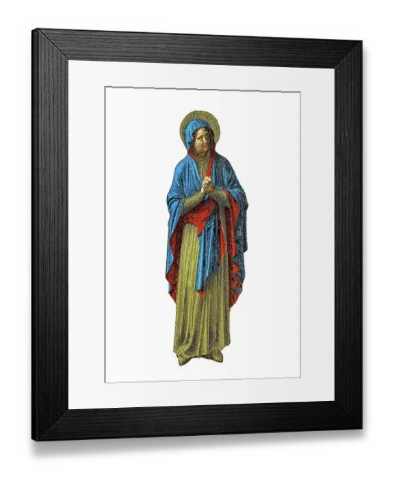 Framed Print : Old chromolithograph illustration of St. Mary, Virgin Mary, Mary - Mother of Jesus Framed Print : Old chromolithograph illustration of St. Mary, Virgin Mary, Mary - Mother of Jesus