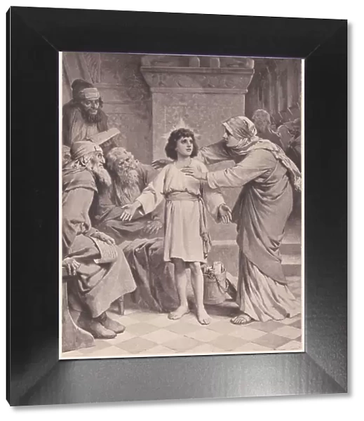 The twelve year old Jesus, photogravure, published in 1886