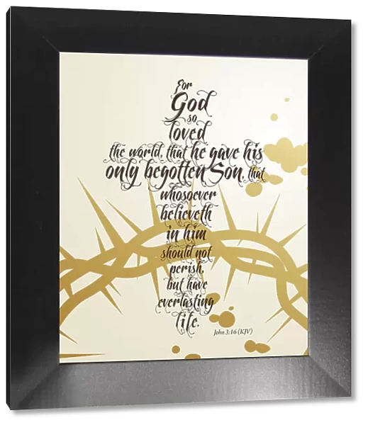 John 3:6. For God so loved the world, that he gave his only begotten Son