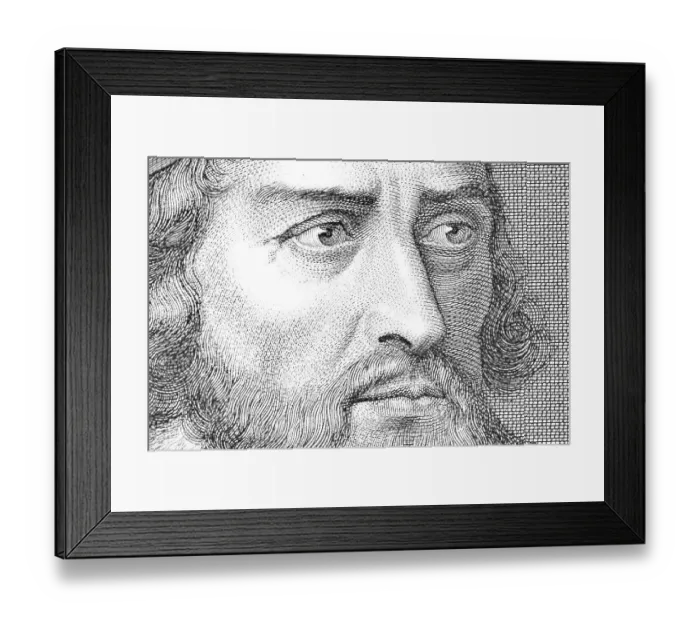 Framed Print : Alfred the Great King of England and Wessex portrait Framed Print : Alfred the Great King of England and Wessex portrait