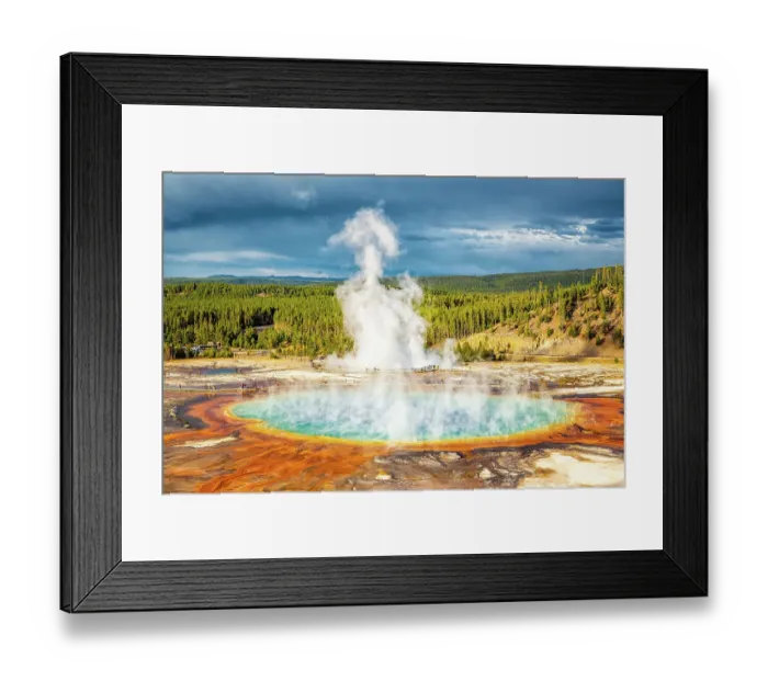 Framed Print : Grand Prismatic Spring - Yellowstone National Park Framed Print : Grand Prismatic Spring - Yellowstone National Park