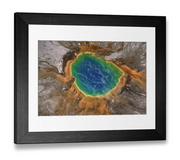 Framed Print : Grand Prismatic Spring in Yellowstone National Park, Wyoming Framed Print : Grand Prismatic Spring in Yellowstone National Park, Wyoming