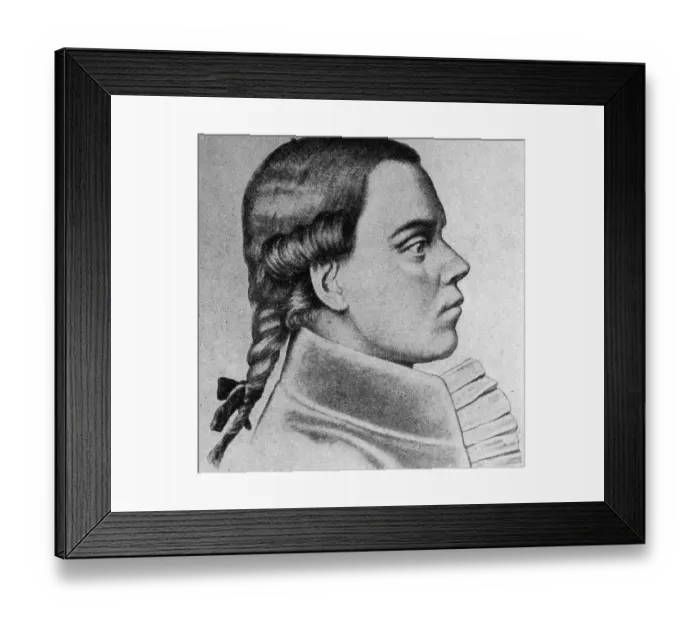 Framed Print : Profile Of Young Beethoven Framed Print : Profile Of Young Beethoven