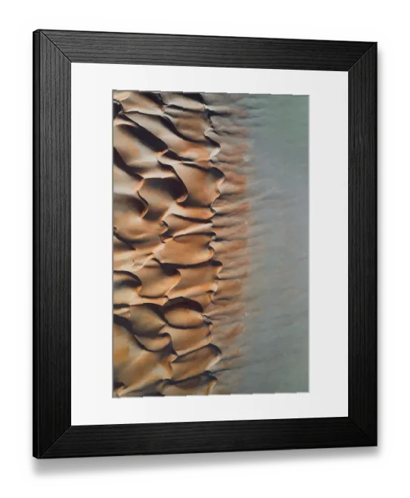 Framed Print : Abstract desert textures taken by drone, United Arab Emirates Framed Print : Abstract desert textures taken by drone, United Arab Emirates