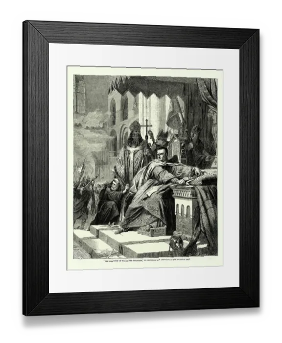 Framed Print : Coronation of William the Conqueror Framed Print : Coronation of William the Conqueror