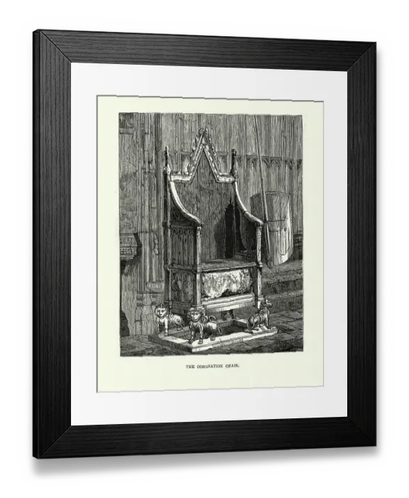 Framed Print : King Edward's Chair or The Coronation Chair Framed Print : King Edward's Chair or The Coronation Chair