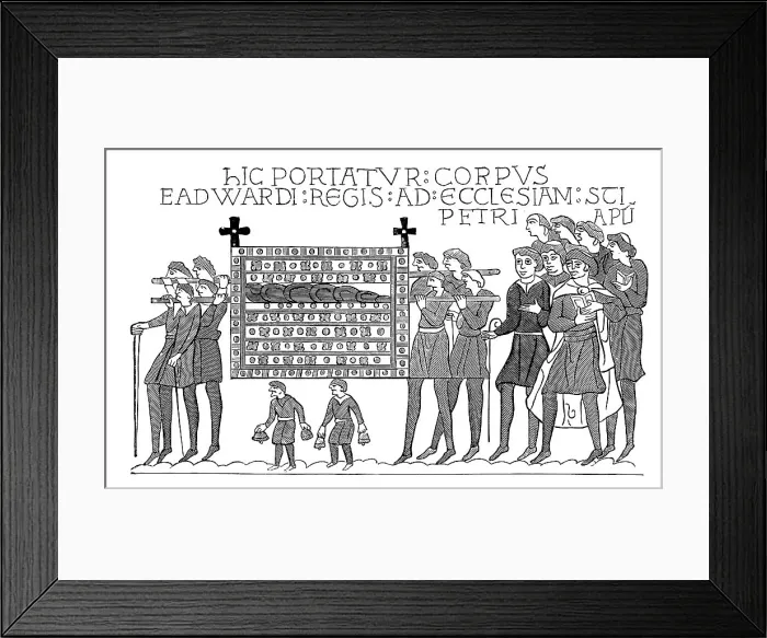 Framed Print : Funeral of St. Edward the Confessor Framed Print : Funeral of St. Edward the Confessor