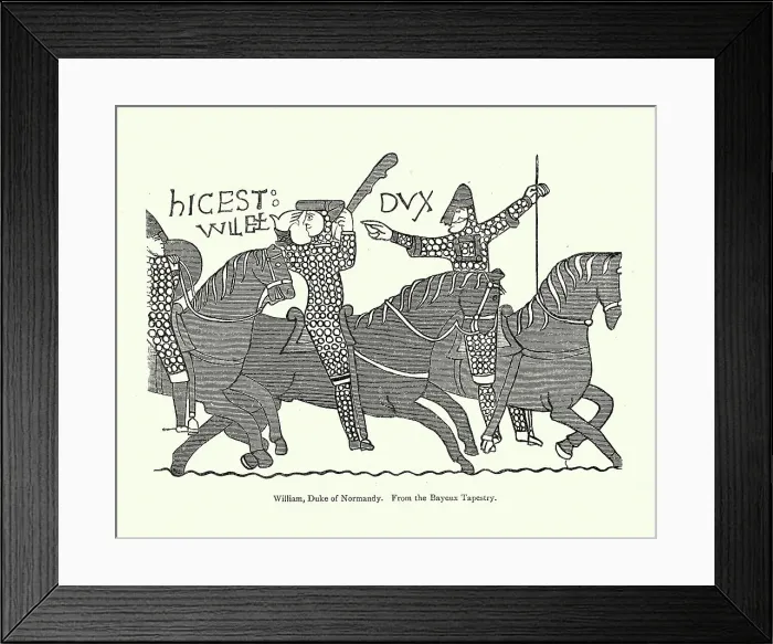 Framed Print : William, Duke of Normandy, from Bayeux tapestry Framed Print : William, Duke of Normandy, from Bayeux tapestry