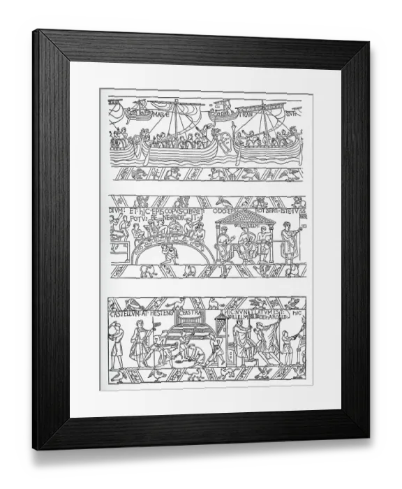 Framed Print : The Bayeux Tapestry - 11th Century