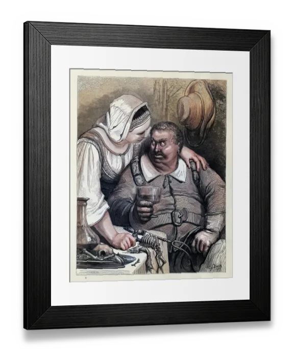 Framed Print : Ogre and his wife, Hop O My Thumb, Fairy Tales of Charles Perrault illustrated by Gustave Dore Framed Print : Ogre and his wife, Hop O My Thumb, Fairy Tales of Charles Perrault illustrated by Gustave Dore