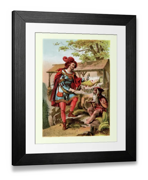 Framed Print : Snow White and the Prince Framed Print : Snow White and the Prince