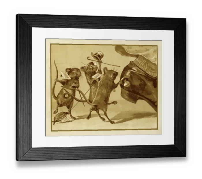 Framed Print : They all ran after the farmer's wife Framed Print : They all ran after the farmer's wife